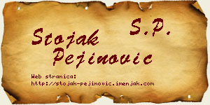 Stojak Pejinović vizit kartica